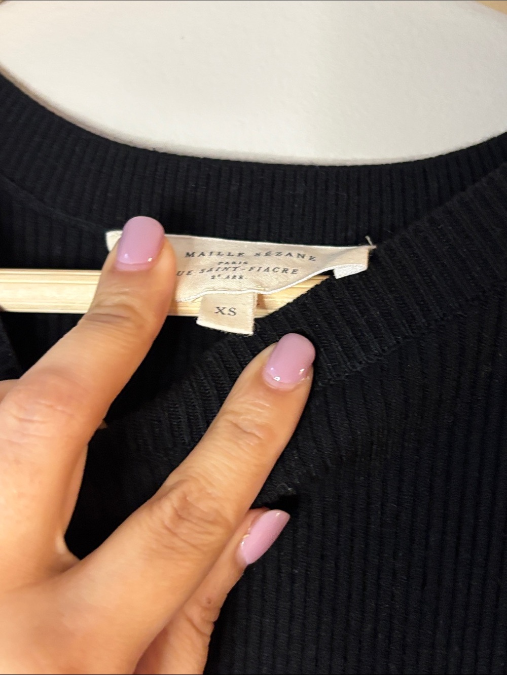 Sezane Black Sleeveless Maxi Dress Side Button Placket - Picture 5 of 8